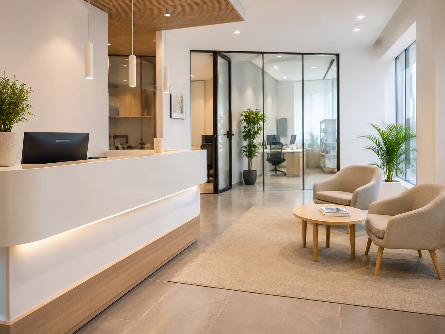 Nettoyage d’agences et bureaux d’accueil